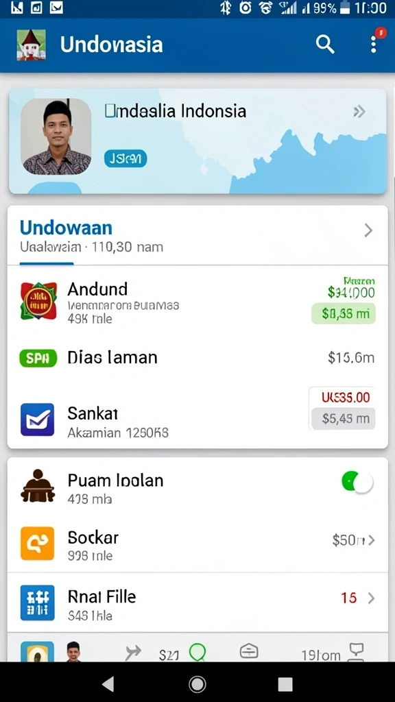 Antarmuka pengguna yang menarik dan intuitif.