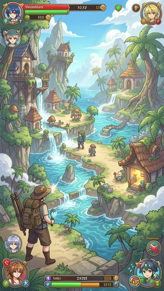 Cuplikan gameplay di level menengah yang penuh tantangan.