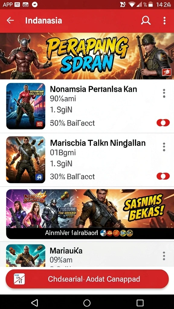 Tantangan yang seru di setiap level.