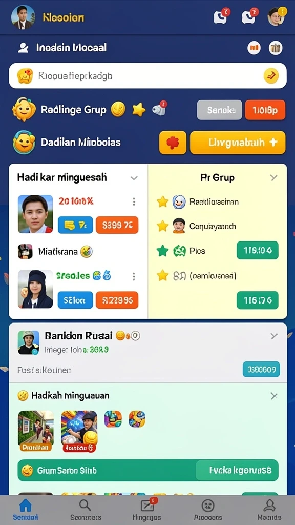 Tampilan mesin slot yang menarik dan interaktif.