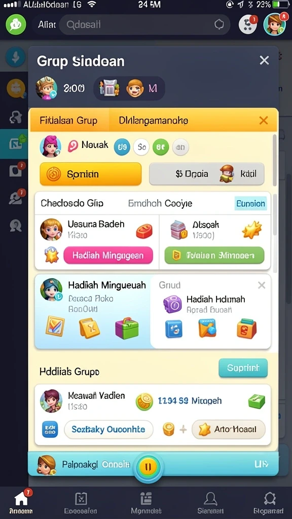 Berbagai jenis permainan yang membuat seru setiap saat.