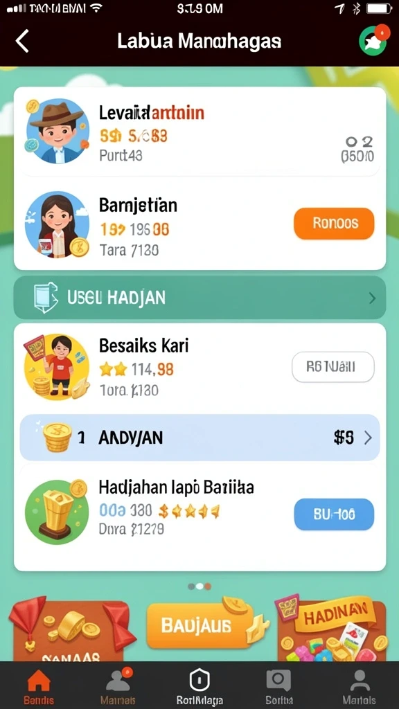 Fitur bonus membuat permainan lebih seru.
