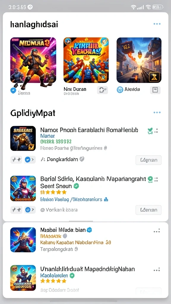 Screenshot saat bermain mode permainan baru.