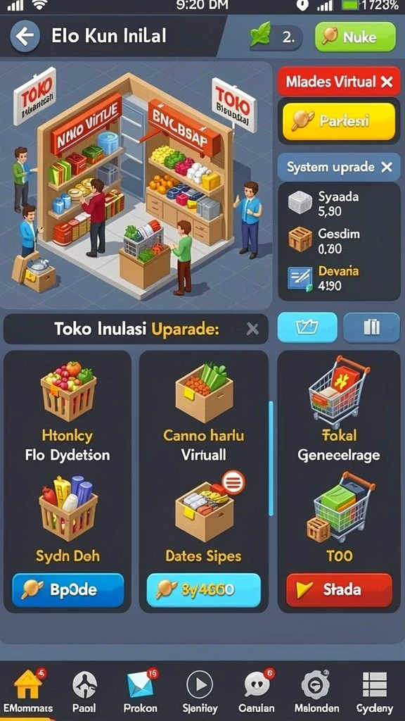 Tampilan awal yang menarik dan intuitif.