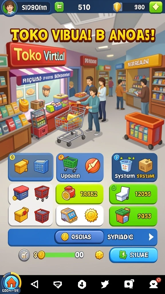 Tampilan menu utama yang menarik dan mudah dinavigasi.