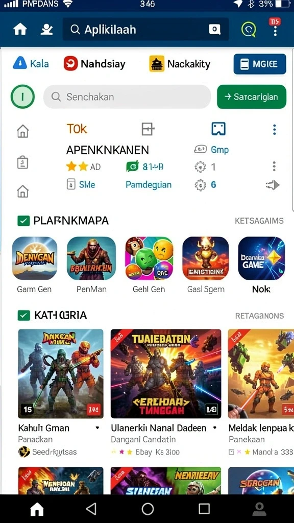 Tampilan antarmuka yang intuitif dan menarik.