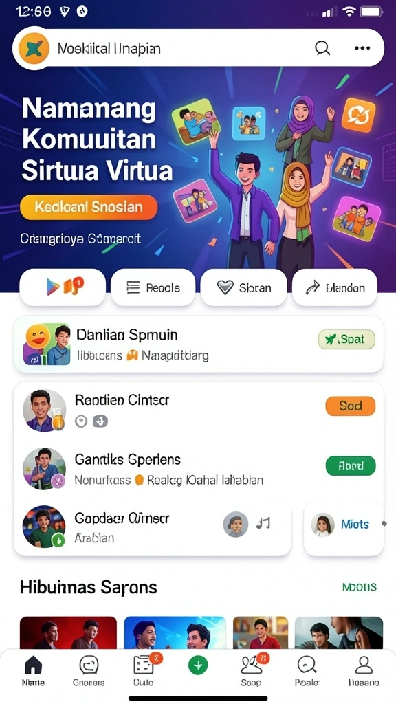 Screenshot menampilkan karakter unik yang bisa dimainkan.
