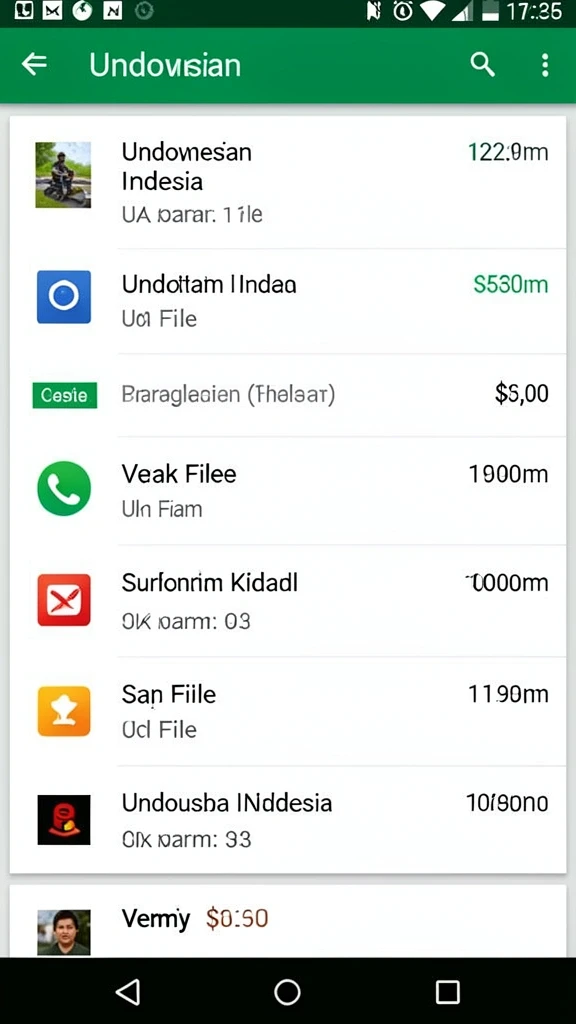 Tampilan menu utama yang menarik dan mudah dinavigasi.