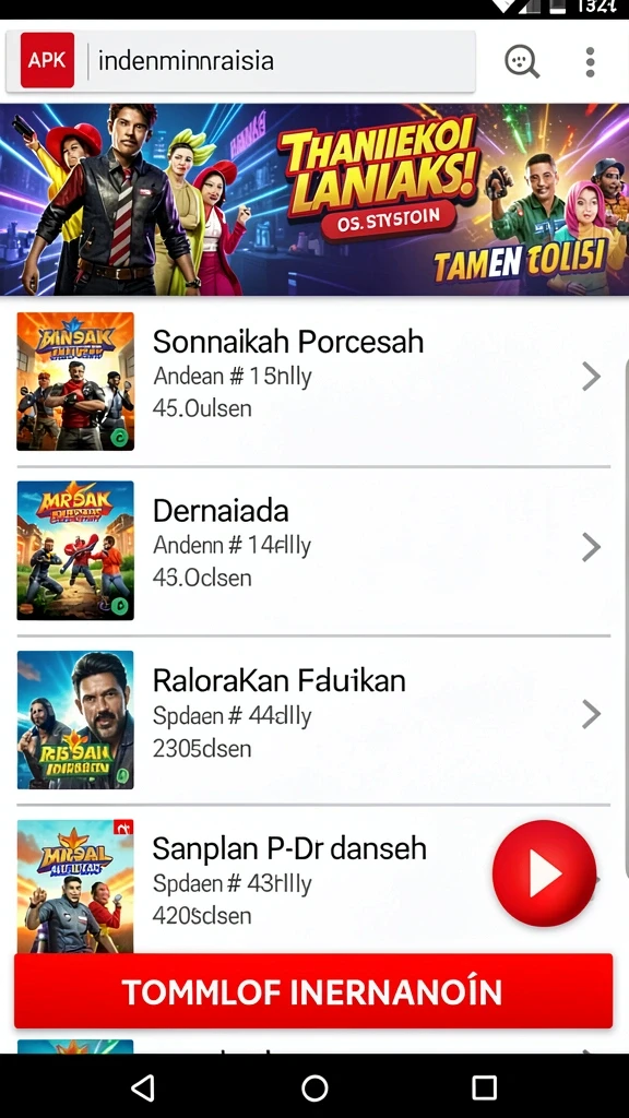 Tampilan antarmuka yang menarik dan modern.