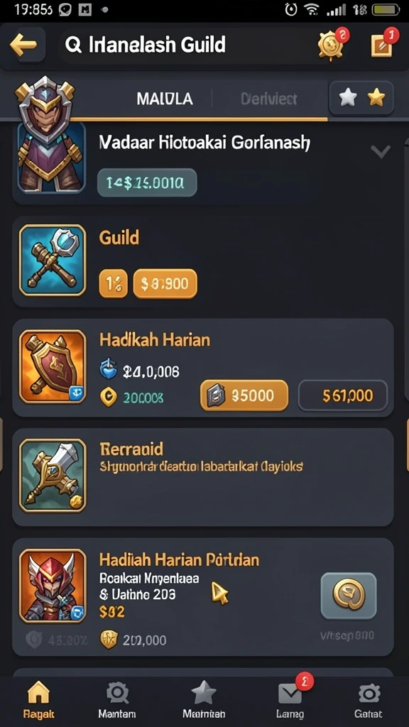 Sistem hadiah yang menarik dan bermanfaat.