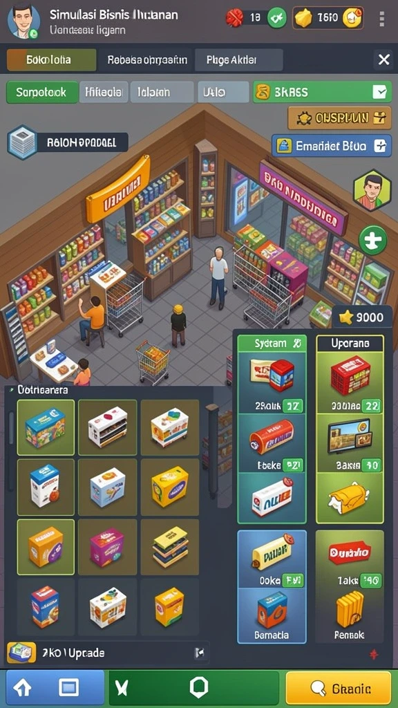 Fitur leaderboard yang menunjukkan peringkat pemain terbaik.