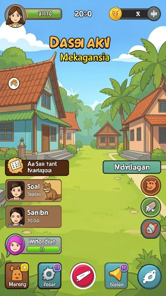 Karakter-karakter unik yang siap dipilih.